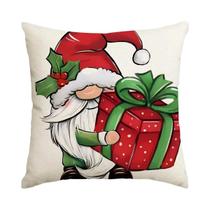Capa De Almofada De Natal Com Estampa De Boneco De Neve Para Idosos, Para Sala De Estar, Sem
