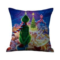 Capa De Almofada De Natal T-GrinC-S Em Pelúcia Macia Com Impressão Em Ambos Os Lados Para Sofá