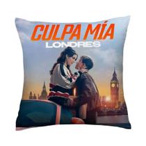 Capa De Almofada De Pelúcia Curta Dupla Face M-My Fault Culpa Mia Para Sofá - Decoração