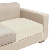 Capa de almofada de sofá elástica NAISI Velvet, creme, 1 peça