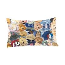 Capa De Almofada De Sofá Luxuosa Em Forma De Urso, Dupla Face, Macia, Decorativa Para Sala De Estar