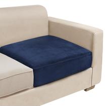 Capa de almofada de sofá NAISI Velvet Stretch Navy 1 peça