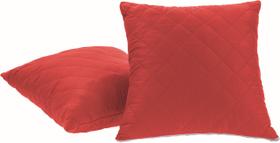 Capa de almofada decorativa 45cm X 45cm com ziper vermelha