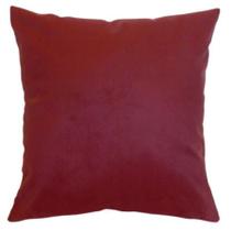 Capa de Almofada Decorativa 80x60 Vinho Com Zíper Sem Refil Para Almofadão Encosto Sofá Cama Poltrona