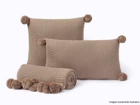 Capa de Almofada Decorativa Cheia Sem Pompom 55x35cm