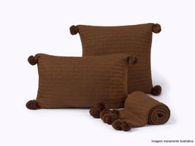 Capa de Almofada Decorativa Cheia Sem Pompom 55x35cm