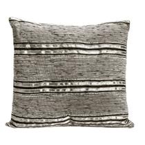 Capa de Almofada Decorativa Chenille 1 Peça 45x45 cm 65% Poliéster, 35% Algodão - Prata