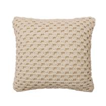Capa De Almofada Decorativa Croche Nordeste 42 X 42 Artesanal Estampa 03 cor crua Capa De Almofada Decorativa Croche Nordeste 42 X 42 Artesanal Estampa 03 cor crua