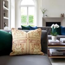 Capa De Almofada Decorativa De Chão Oriental Dragão Dourado 70x70