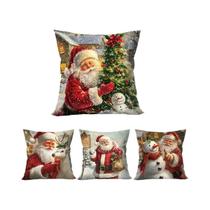 Capa De Almofada Decorativa De Natal Papai Noel Para Sofá Decoração De Casa 2026 Capa De Almofada Decorativa De Natal Papai Noel Para Sofá Decoração De Casa 2026