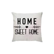 Capa de Almofada Decorativa Home Sweet Home - 45x45 cm