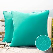 Capa de almofada decorativa impermeável para exterior 45x45cm (pacote de 2)