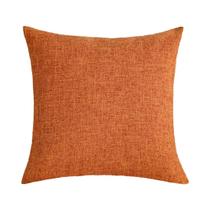 Capa De Almofada Decorativa Laranja Macia E Respirável 45x45 Para Sofá, Capa De Almofada Simples E Capa De Almofada Decorativa Laranja Macia E Respirável 45x45 Para Sofá, Capa De Almofada Simples E