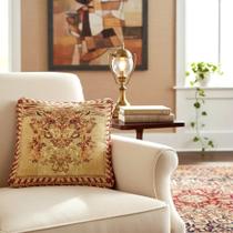 Capa De Almofada Decorativa Oriental Dragão Dourado 35x35