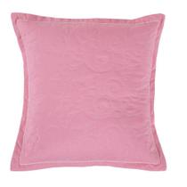 Capa De Almofada Decorativa Quadrada Vanessa Hipercal 180 Fios Bordada 1 Peça 100% Poliéster Salmão