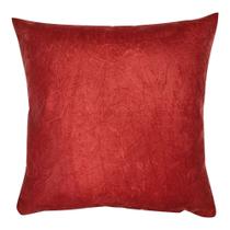 Capa de Almofada Decorativa Suede Liso Veludo Amassado 1 Unidade