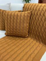 Capa De Almofada Decorativa Tricot 45x45 Sofa Cama