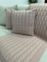 Capa De Almofada Decorativa Tricot 45x45 Sofa Cama