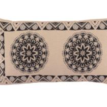 Capa De Almofada Decorativa Turin Retangular 1 Peça 58% Algodão / 42% Poliéster - Mandala Marinho