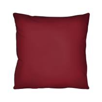 Capa de Almofada Decorativa Vermelha Natal 100% Algodão para Sofá - 43x43cm