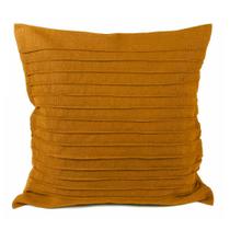 Capa de Almofada Drapeada Caramelo 50x50cm Capa de Almofada Drapeada Caramelo 50x50cm