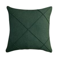 Capa de Almofada Drapeada Linho Verde 43x43cm