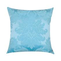 Capa de Almofada em Jacquard Medalhão Azul Bebê 45x45cm Capa de Almofada em Jacquard Medalhão Azul Bebê 45x45cm