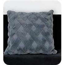Capa de Almofada em Poliéster Veronese Cinza 43x43cm Argivai Capa de Almofada em Poliéster Veronese Cinza 43x43cm Argivai
