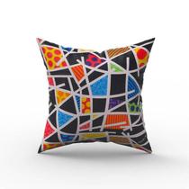 Capa de Almofada em Tecido Impermeável Acqua Linea Romero Britto RB1 Capa de Almofada em Tecido Impermeável Acqua Linea Romero Britto RB1