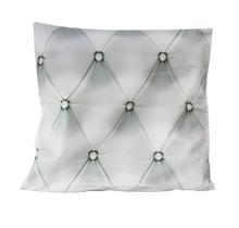 Capa de almofada estampa capitone em tecido 100% poliéster 44x44cm Capa de almofada estampa capitone em tecido 100% poliéster 44x44cm