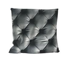 Capa de almofada estampa capitone em tecido 100% poliéster 44x44cm