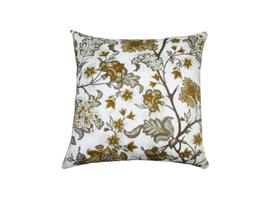 Capa de Almofada Estampa Floral Tons Mostarda - Nallu Decor Capa de Almofada Estampa Floral Tons Mostarda - Nallu Decor