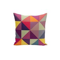 Capa de Almofada Estampa Formas Geométrica Color 40 x 40 cm