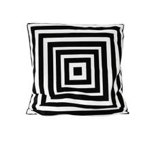 Capa de almofada estampa geométrica em tecido 100% poliéster 44x44cm Capa de almofada estampa geométrica em tecido 100% poliéster 44x44cm