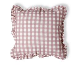 Capa de Almofada Estampada com Babados Vichy Elena Rosa