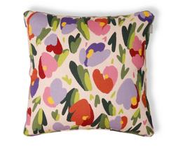 Capa de Almofada Estampada com Cordonê Floral Olga Colorida