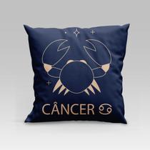 Capa de Almofada Estampada Signos do Zodíaco em Veludo Suede 45cm x 45cm Decoração Astrologia Horóscopo