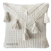 Capa de Almofada Fita Pompom Doha Chique Boho Decorativa Sofá Capa de Almofada Fita Pompom Doha Chique Boho Decorativa Sofá