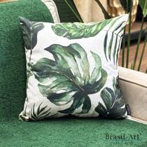 Capa De Almofada Folhagem Verde