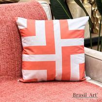 Capa De Almofada Geomêtrica Coral