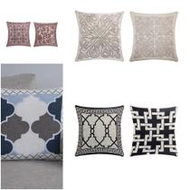 Capa de Almofada Grécia Jacquard 45x45cm Estampa Frente e Verso com Zíper Capa de Almofada Grécia Jacquard 45x45cm Estampa Frente e Verso com Zíper