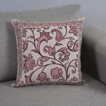 Capa de Almofada Grécia Jacquard 45x45cm Estampa Frente e Verso com Zíper
