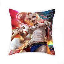 Capa de almofada Harleys Quinns Anime Decorative Throw 45x45cm