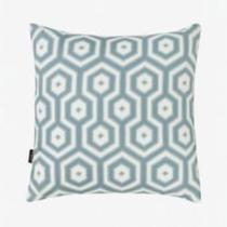 Capa de almofada jacquard 43 x 43 - hexa azul Capa de almofada jacquard 43 x 43 - hexa azul