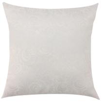 Capa de Almofada Jacquard Branco Floral 43x43cm