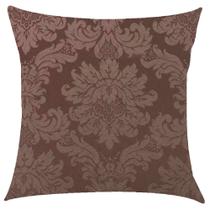 Capa de Almofada Jacquard Marrom 45x45cm