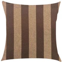 Capa de Almofada Jacquard Marrom com Bege 45x45cm