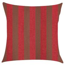 Capa de Almofada Jacquard Marsala com Marrom 43x43cm Capa de Almofada Jacquard Marsala com Marrom 43x43cm