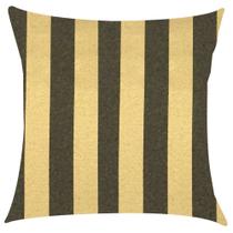 Capa de Almofada Jacquard Preto com Dourado 43x43cm Capa de Almofada Jacquard Preto com Dourado 43x43cm