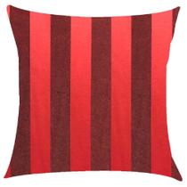 Capa de Almofada Jacquard Vermelho com Preto 43x43cm